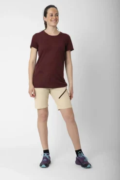 Best 2117 merinovilla T-paita Almo W 709 Dk-Plum