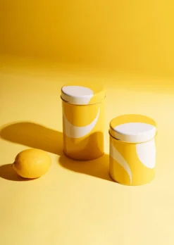 Clearance Aarikka peltipurkki M tuliainen keltainen