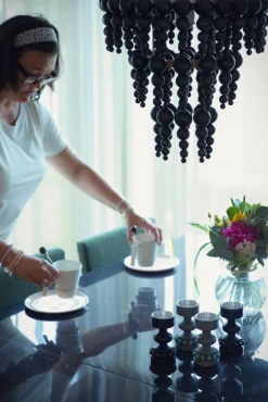 Clearance Aarikka Prinssi kynttilänjalka musta