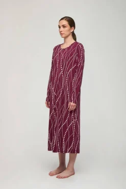 Hot Aarikka yöpaita Leimu pitkä Luumu