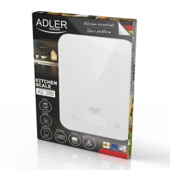 Discount Adler keittiövaaka valkoinen