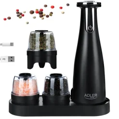 Discount Adler suola- ja pippurimylly elektroninen musta