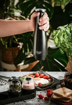 Discount Adler suola- ja pippurimylly elektroninen musta