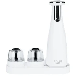 Online Adler suola- ja pippurimylly elektroninen valkoinen