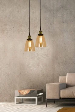 Aneta Lighting kattovalaisin Becky antiikki/meripihka* Discount