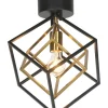 Aneta Lighting plafondi Cubes musta/antiikki