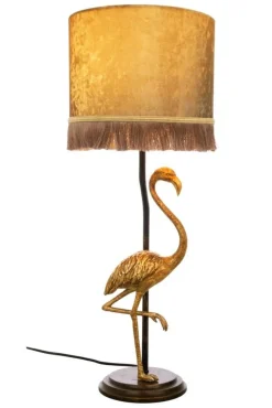 Discount Aneta Lighting pöytävalaisin Flamingo mustakulta/kulta