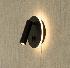 Online Aneta Lighting seinävalaisin Ace LED musta