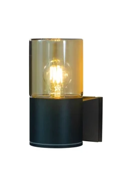 Aneta Lighting ulkoseinävalaisin Lysekil musta/meripihka* Discount