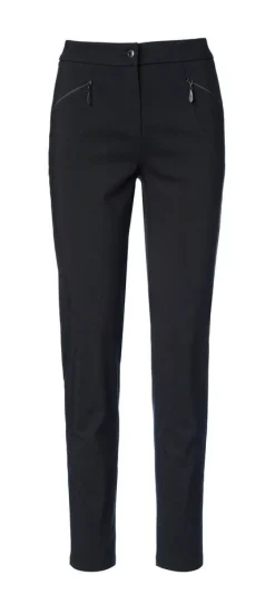 Anna Montana housut Angelika Slim Fit 1104 Oslo Schwarz1 / Musta