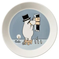 Moomin Arabia Muumi lautanen 19 cm Muumipappa harmaa