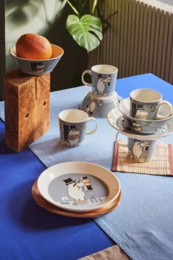 Moomin Arabia Muumi lautanen 19 cm Muumipappa harmaa