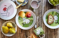 Hot Moomin Arabia Muumi Lautanen Muumipeikko nurmenvihreä 19 cm