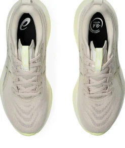 Clearance Asics juoksukengät Gel-Cumulus 27 W 250 MINERAL BEIGE/HUDDLE YELLOW