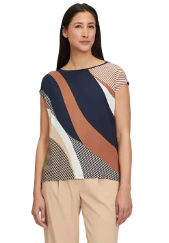 Hot Betty Barclay paita 2133 2779 Dark Blue/ Beige 8878