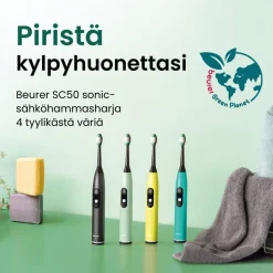 Best Beurer sähköhammasharja Sonic SC50 Splashy lemon