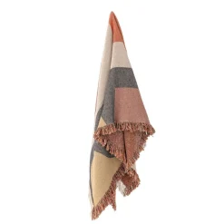 Arni Throw, Brown, Recycled Cotton*Bloomingville Sale