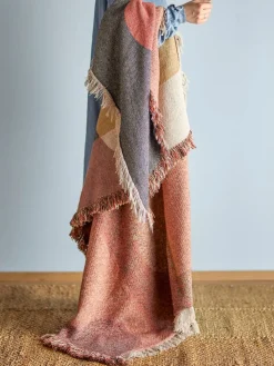 Arni Throw, Brown, Recycled Cotton*Bloomingville Sale