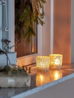 kynttilälyhty Myr valkoinen 2 kpl*Bloomingville Hot