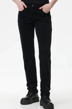 Outlet Brandtex samettihousut Madelaine Black 2800 /Musta