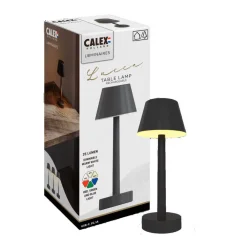 pöytävalaisin Lucca IP54 ladattava*Calex Discount