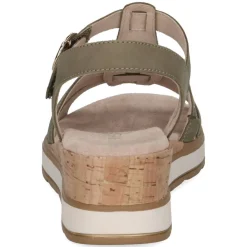 Discount Caprice sandaalit 724 Bernadette 724 Olive nubuc