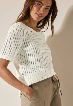 Online Cecil t-paita 323102 13474 Luonnonvalkoinen