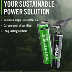 Hot Coast paristo AAA USB-C 1.5V 4 kpl sis. latauskaapelin