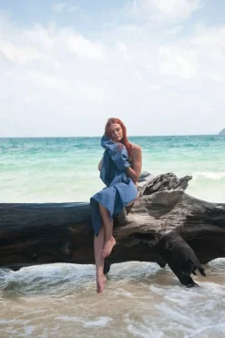 mikrokuitupyyhe XL 150x80 cm blue*Cocoon Sale