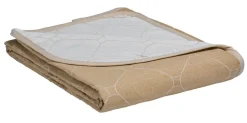 Discount Create Home Aamu päiväpeite 2-puoleinen 180x260cm khaki/l.valkoinen