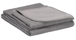 Aamu päiväpeite 2-puoleinen 150x260cm harmaa/l.valkoinen*Create Home