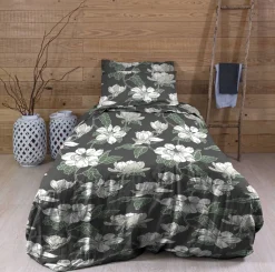 Sale Create Home satiinipussilakanasetti Atsalea 150x210 + 55x65 cm t.harmaa