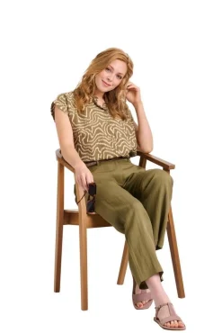 Online Create housut Miisa Khaki green