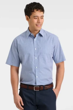 Hot Create paita Patric SS Modern fit BLUE - SININEN