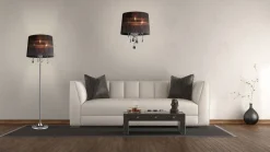 New Design by Gru00f6nlund Design by Grönlund Crystal lattiavalaisin musta/kromi