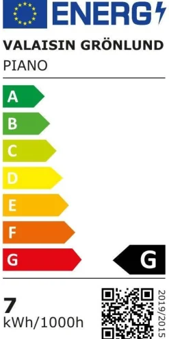 Design by Grönlund Piano lattiavalaisin valkoinen*Design by Gru00f6nlund Hot