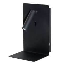 Design by Grönlund Shelf Spot USB seinävalaisin, musta*Design by Gru00f6nlund Clearance