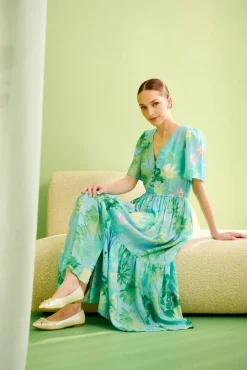 Best Desigual mekko 25SWVW18 4001 Turkoosi