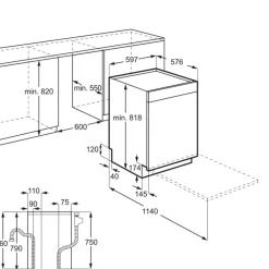 astianpesukone ESS48305UW 60 cm valkoinen*Electrolux New