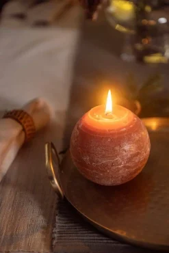 Clearance Fanni K Home pallokynttilä Rustiikki 12 cm cashew