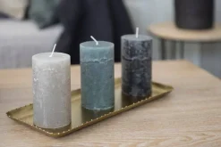 pöytäkynttilä Rustiikki 6,8x12 cm agaven vihreä*Fanni K Home Sale