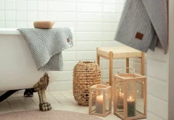 Fanni K Home pöytäkynttilä Rustiikki 6,8x12 cm harmaa