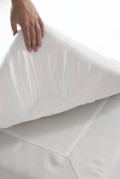 Muotoonommeltu aluslakana twill 90x200x25cm valkoinen*Finlayson Best