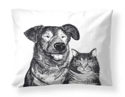 Best Finlayson tyynyliina Selvitytyjät 50x60 cm musta/valkoinen