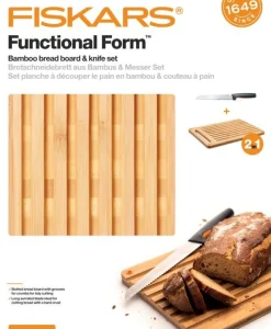 Best Fiskars Functional Form leipälauta -ja veitsi setti
