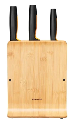 Outlet Fiskars Functional Form veitsitukki bambu (sis. 3 veistä)