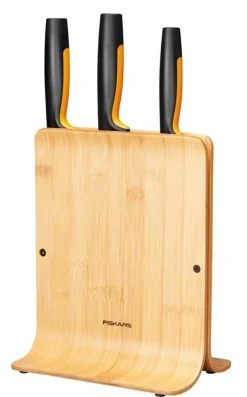 Outlet Fiskars Functional Form veitsitukki bambu (sis. 3 veistä)