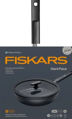 Hard Face paistokasari 28 cm kannella*Fiskars Hot
