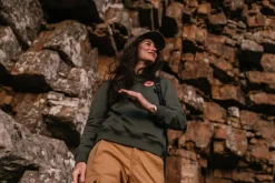 Clearance Fju00e4llru00e4ven Fjällräven collegepaita 1960 Logo Badge Sweater W 679 Deep Patina