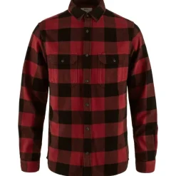 Discount Fju00e4llru00e4ven Fjällräven flanellipaita Övik Heavy Flannel Shirt 320-550 Red-Black